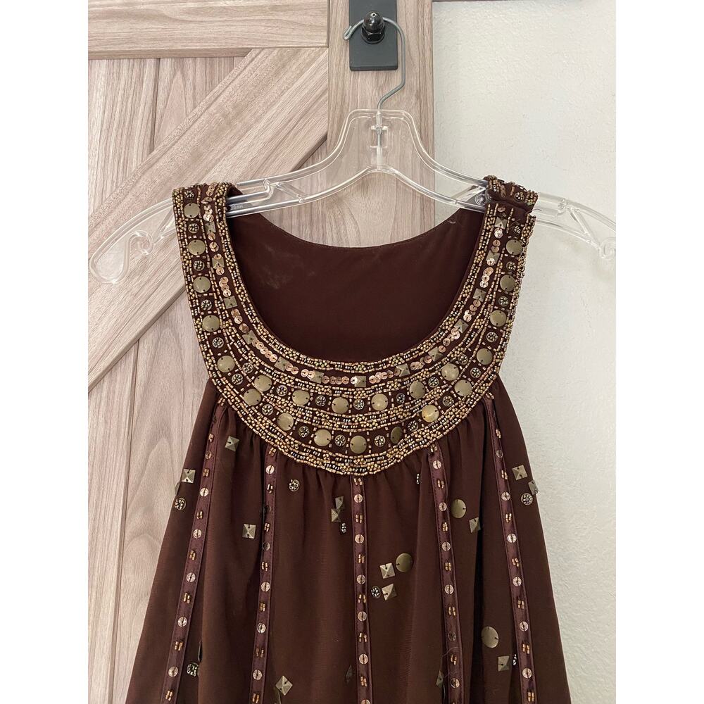 Sue Wong Size 6 Brown With The Blouson Dress View 2